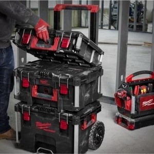 KIT DE DéMARRAGE PACKOUT 3 PIèCES – CHARIOT + 2 CASSETTES – IP65 4932464244 MILWAUKEE Dinamitek 3