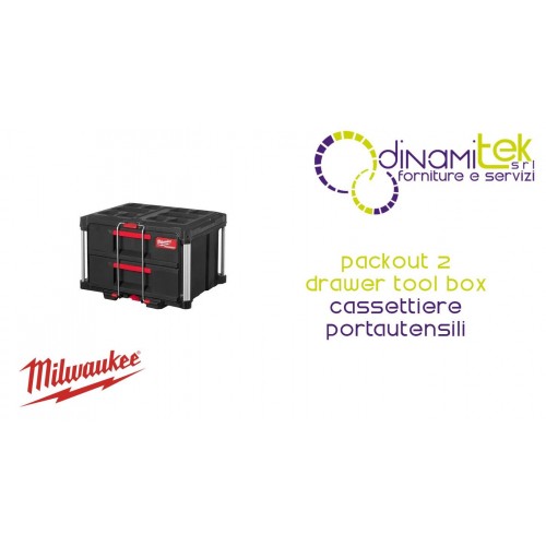 4932472129 PACKOUT 2 DRAWER TOOL BOX MILWAUKEE TOOL DRAWERS