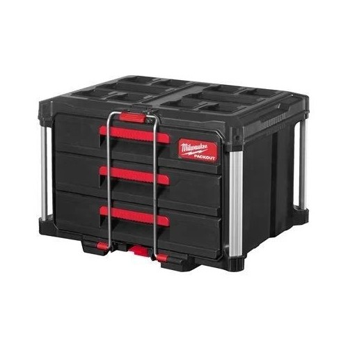 CAJA DE HERRAMIENTAS PACKOUT DE 3 CAJONES – BAúL DE 3 CAJONES 22 KG – 4932472130 MILWAUKEE Dinamitek 2
