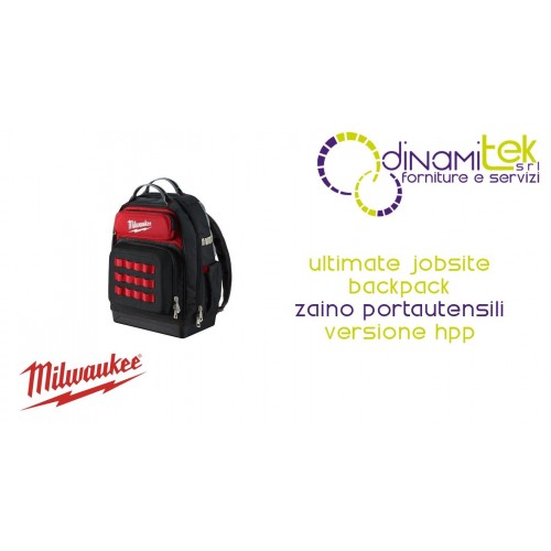 SAC à DOS PORTE-OUTILS DE CHANTIER HPP ULTIMATE – 48 POCHES, NYLON 1680D – 4932464833 Dinamitek 1