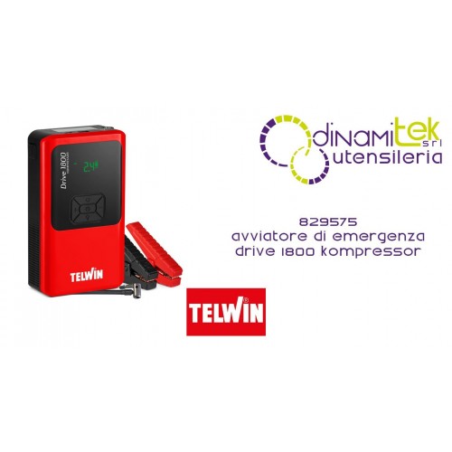 TELWIN 829575 AVVIATORE DI EMERGENZA DRIVE 1800 KOMPRESSOR Dinamitek 1