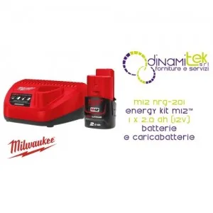 KIT DE BATERíA Y CARGADOR M12 NRG-201 | 1 X 2,0 AH (12 V) | CARGA EN 40 MINUTOS Dinamitek 1