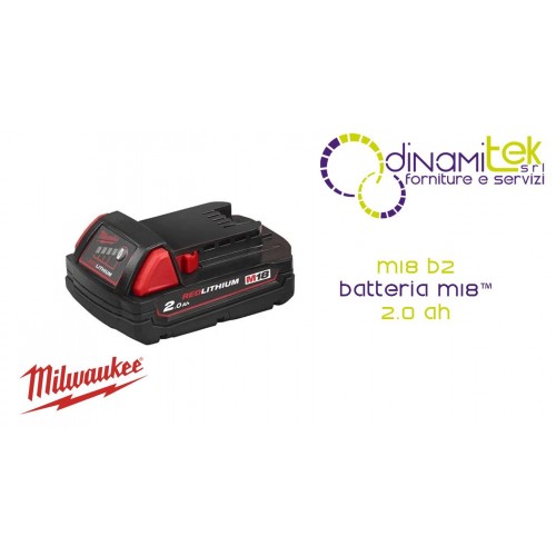 BATTERIE M18 2,0 AH (4932430062) | M18 B2 | REDLINK ET LONGUE DURéE Dinamitek 1