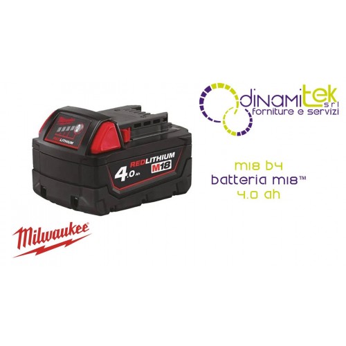 4932430063 M18 B4 BATTERIA M18™ 4.0 AH Dinamitek 1