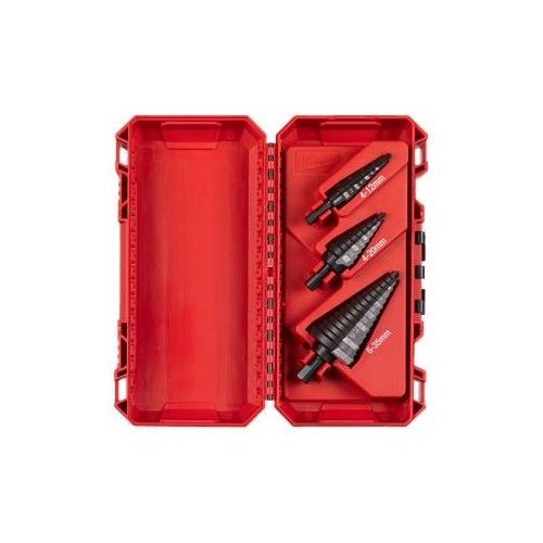 3-PIECE STEP DRILL BIT SET (48899399) | 4-35 MM | BLACK OBSIDIAN | 4X LONGER LASTING Dinamitek 2