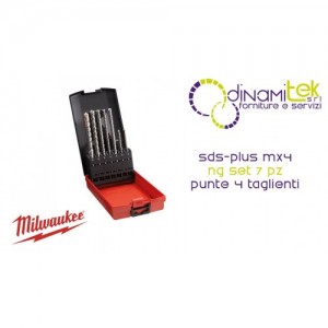 SDS-PLUS MX4 NG 7-TEILIGES BOHRERSET | 4 HARTMETALLSPITZEN | PGM Dinamitek 1