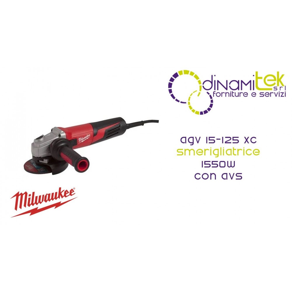 AMOLADORA ANGULAR AGV 15-125 XC | 1550 W | AVS | LLO | CóDIGO 4933428120 Dinamitek 1