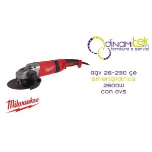 AMOLADORA AGV 26-230 GE DE 2600 W | AUTOBALANCER | VIBRACIóN 2,5 M/S² | CóDIGO 4933402360 Dinamitek 1