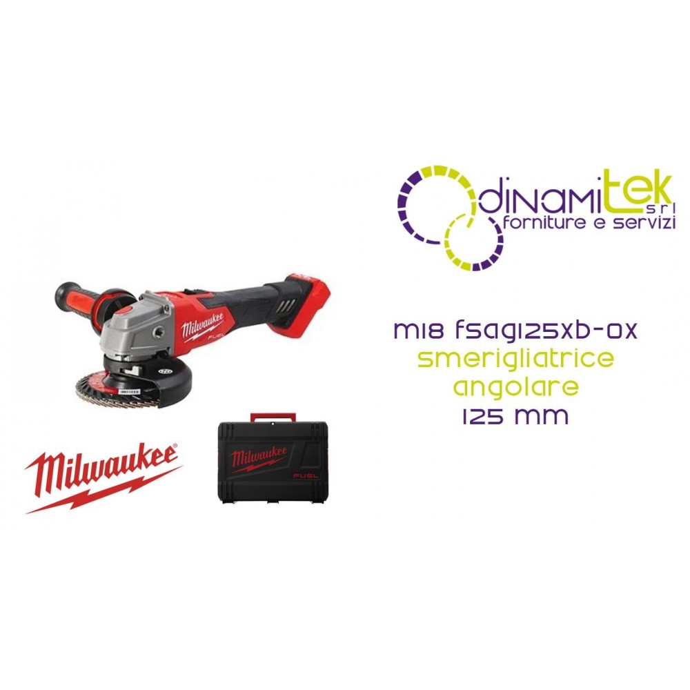 M18 FUEL 125-MM-WINKELSCHLEIFER | 1200 W | RAPIDSTOP 2S-BREMSE | ARTIKELNUMMER 4933478429 Dinamitek 1