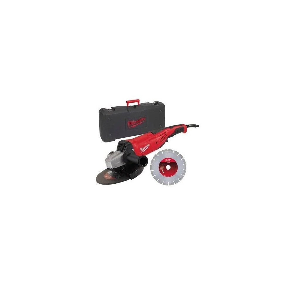 MILWAUKEE AG 22-230 D-SET DMS ANGLE GRINDER - 2200W - 230MM DISC Dinamitek 2