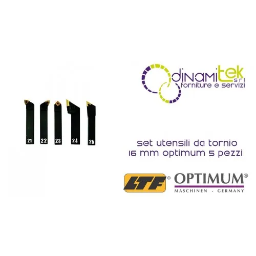OPT050OP1668 - CONJUNTO DE HERRAMIENTAS DE TORNEADO CON 16 MM 5 PIEZAS Dinamitek 1