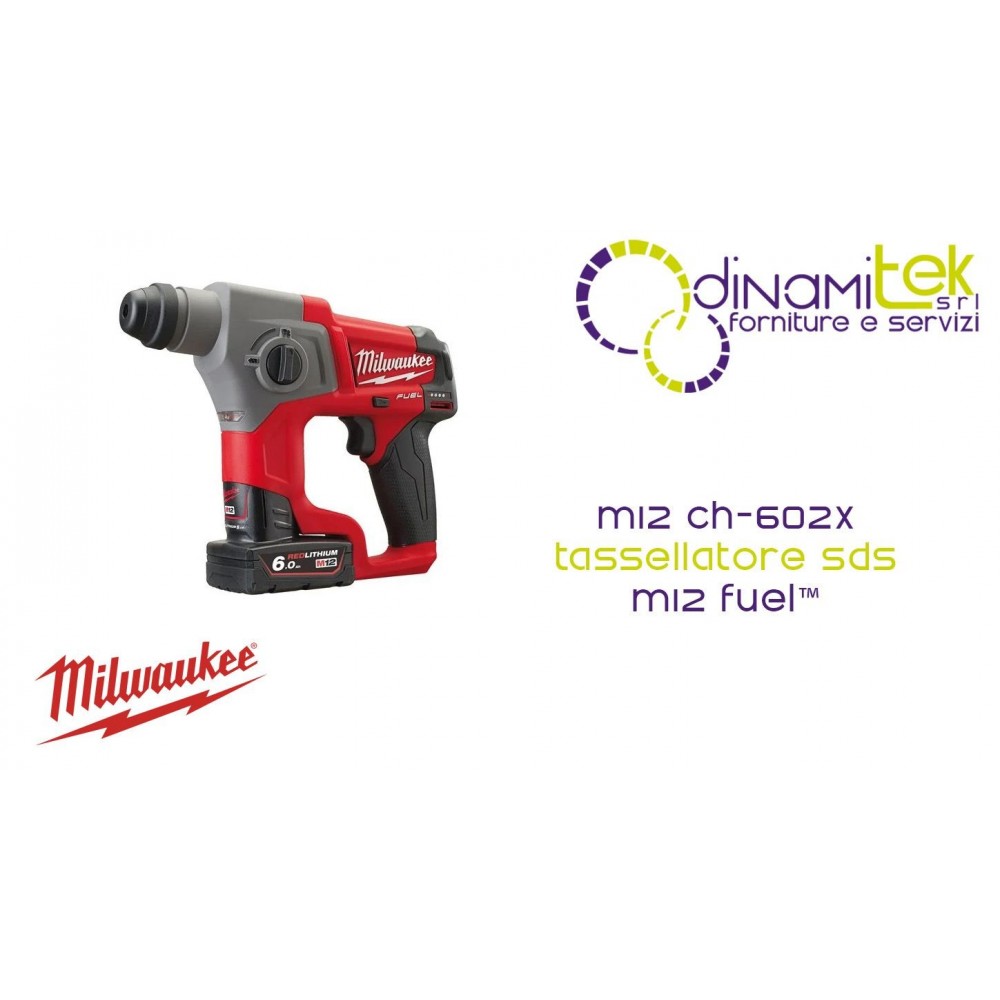 TALADRO PERCUTOR COMPACTO SDS-PLUS M12 FUEL | 1,1 J | 6575 BPM | M12 CH-602X Dinamitek 1