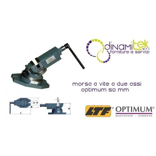 OPT3354170 DE SERRAGE DES DEUX AXES DU MODèLE ZAS 50 50 MM Dinamitek 1
