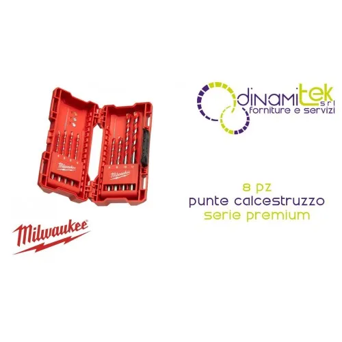 4932471192 8 BROCAS PARA HORMIGÓN DE LA SERIE PREMIUM DE MILWAUKEE