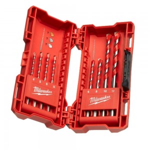 SET MIT 8 HOCHWERTIGEN TCT-BETONBOHRERN | Ø 4–12 MM | ZYLINDRISCHER SCHAFT | 4932471192 Dinamitek 2