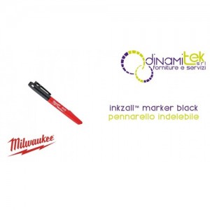 MILWAUKEE INKZALL™ MARKER BLACK - 1 PC PENNARELLO INDELEBILE Dinamitek 1