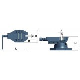 OPT3354170 - Morsa A Vite A Due Assi Modello ZAS 50 - 50 mm Dinamitek 3