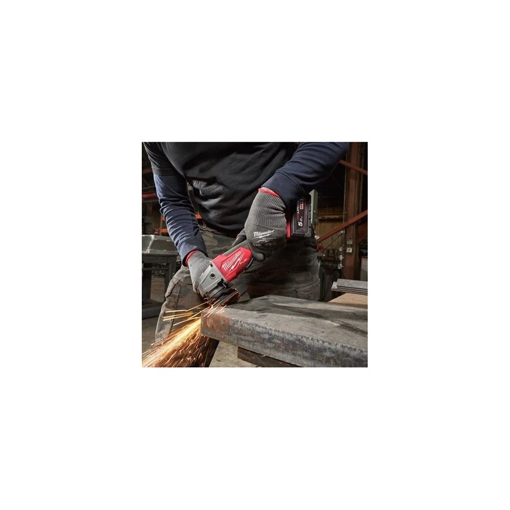 MILWAUKEE M18 FSAG125X-0X SMERIGLIATRICE ANGOLARE 125 MM CON INTERRUTTORE A SLITTA M18 FUEL™ Dinamitek 4