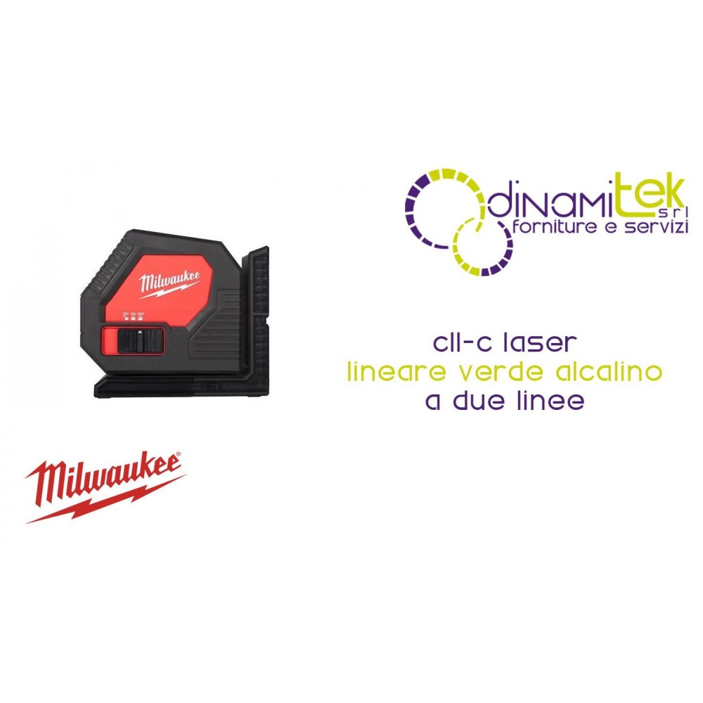 LáSER LINEAL VERDE ALCALINO CLL-C | 2 LíNEAS | ALCANCE DE 30 M | IP 54 | 4933478753 Dinamitek 1