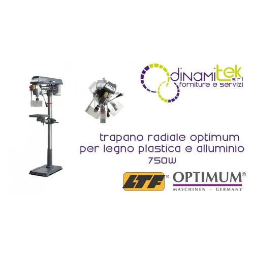OPT058OP9181 - RADIAL-DRILL-MODELL RB 8S FüR HOLZ-KUNSTSTOFF-UND ALUMINIUM - 750W Dinamitek 1