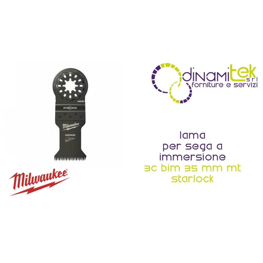 MILWAUKEE LAMA PER SEGA A IMMERSIONE 3C BIM 35 MM MT STARLOCK Dinamitek 1