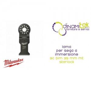 LAME MULTIFONCTION BIMéTALLIQUE STARLOCK 35 X 42 MM POUR DES COUPES RAPIDES SUR BOIS ET PLASTIQUE 48906017 MILWAUKEE Dinamitek 1