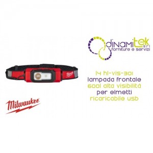 600-LITER-TRUEVIEW-STIRNLAMPE FüR HELME, IP53, 400 M SICHTWEITE L4 HL-VIS-301 MILWAUKEE Dinamitek 1