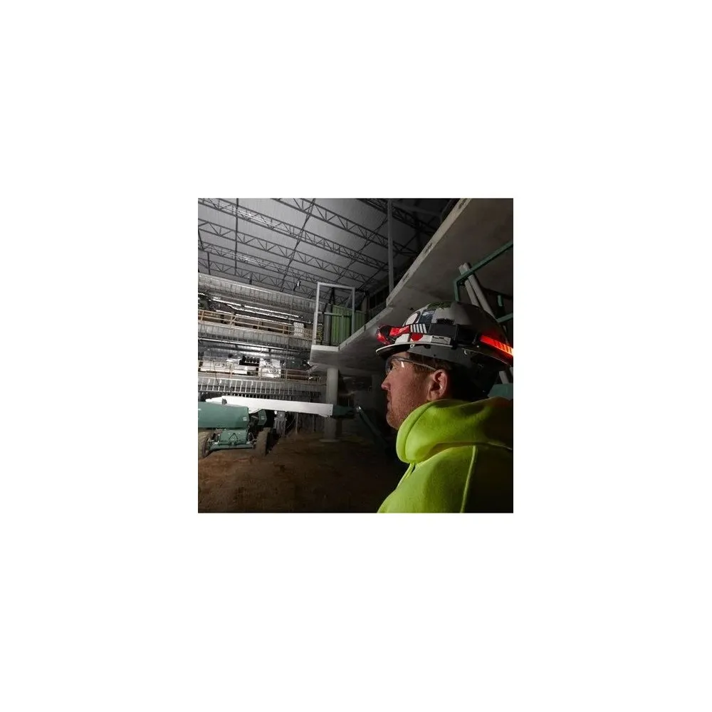 600-LITER-TRUEVIEW-STIRNLAMPE FüR HELME, IP53, 400 M SICHTWEITE L4 HL-VIS-301 MILWAUKEE Dinamitek 4