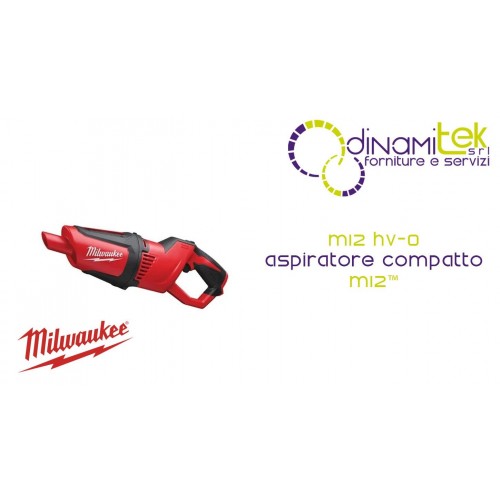 ASPIRATEUR COMPACT MILWAUKEE M12 4933448390 12 V POUR BOIS ET MéTAL (934 L/MIN) Dinamitek 1