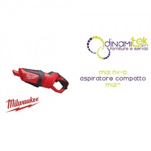 ASPIRATEUR COMPACT MILWAUKEE M12 4933448390 12 V POUR BOIS ET MéTAL (934 L/MIN) Dinamitek 1