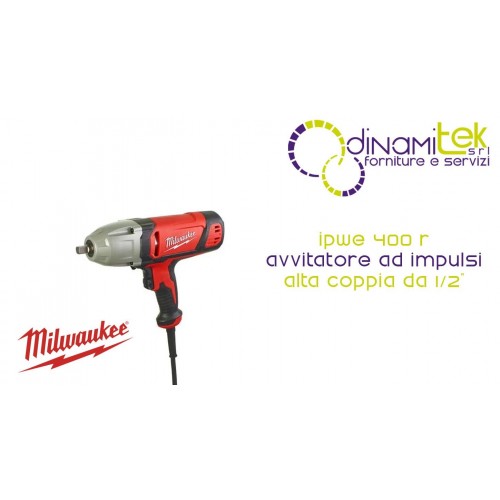 MILWAUKEE IPWE 400 R AVVITATORE AD IMPULSI AD ALTA COPPIA DA ½" Dinamitek 1