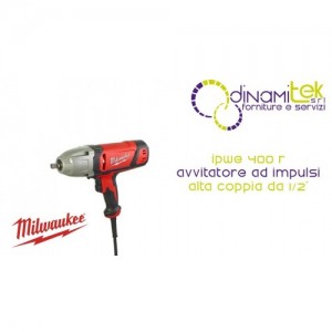 MILWAUKEE IPWE 400 R AVVITATORE AD IMPULSI AD ALTA COPPIA DA ½" Dinamitek 1