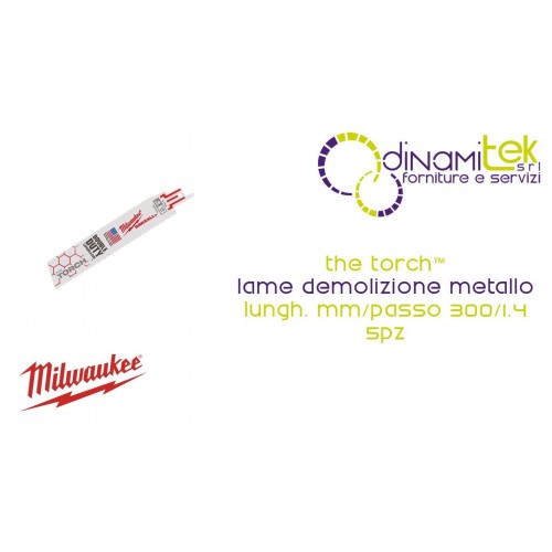 ABBRUCHKLINGE FüR SCHWEIßBRENNER, METALL, 300 MM, TEILUNG 1,4 MM, BIMETALL, 8 % KOBALT (5 STüCK) | 48475789 Dinamitek 1