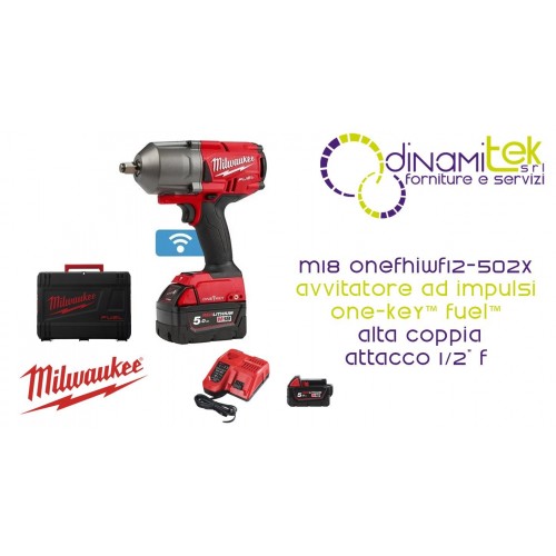 CLé à CHOCS à COUPLE éLEVé ONE-KEY FUEL 1/2&QUOT; F | 1356 NM | M18 ONEFHIWF12-502X Dinamitek 1