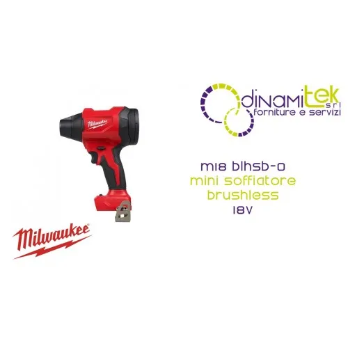 MINI BRUSHLESS BLOWER M18 BLHSB-0 18V - 918 KM/H - BODY ONLY (4933500533) Dinamitek 1