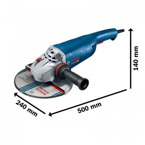 AMOLADORA ANGULAR PROFESIONAL GWS 22-230 J DE 2200 W Y 230 MM Dinamitek 2