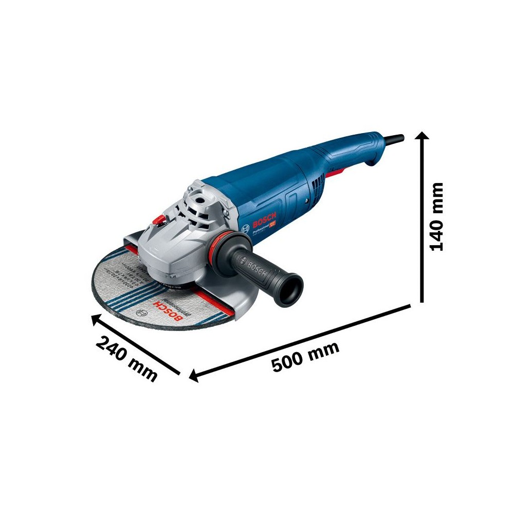 AMOLADORA ANGULAR PROFESIONAL GWS 22-230 J DE 2200 W Y 230 MM Dinamitek 2