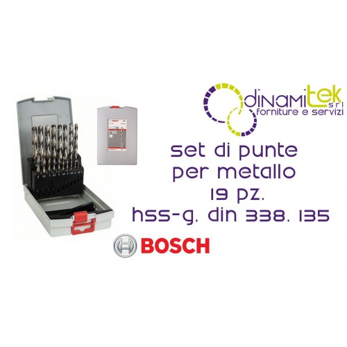 JUEGO DE BROCAS PROFESIONALES PARA METAL BOSCH PROBOX 1-10 MM (HSS-G, 19 PIEZAS) Dinamitek 1