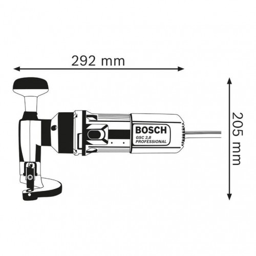GSC 2.8 PROFESSIONAL | 500-W-METALLSCHERE | SCHNEIDET BIS ZU 3,5 MM Dinamitek 3