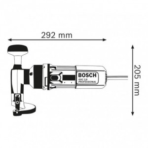 GSC 2.8 PROFESSIONAL | 500-W-METALLSCHERE | SCHNEIDET BIS ZU 3,5 MM Dinamitek 3