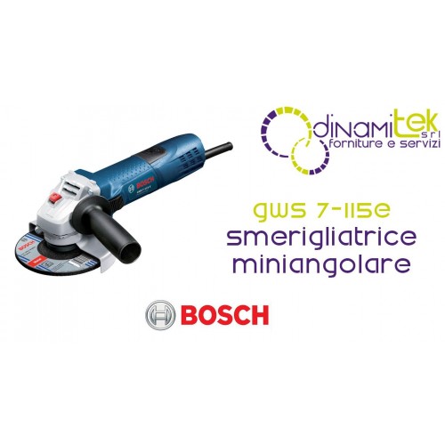 BOSCH GWS 7-115 E 720W MINI-WINKELSCHLEIFER | VARIABLE DREHZAHL UND MAXIMALE ERGONOMIE Dinamitek 1