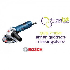 BOSCH GWS 7-115 E 720W MINI-WINKELSCHLEIFER | VARIABLE DREHZAHL UND MAXIMALE ERGONOMIE Dinamitek 1