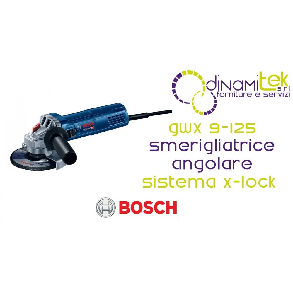 0.601.396.103 GWS 9-115 S SMERIGLIATRICE MINIANGOLARE IN VALIGETTA BOSCH Dinamitek 1