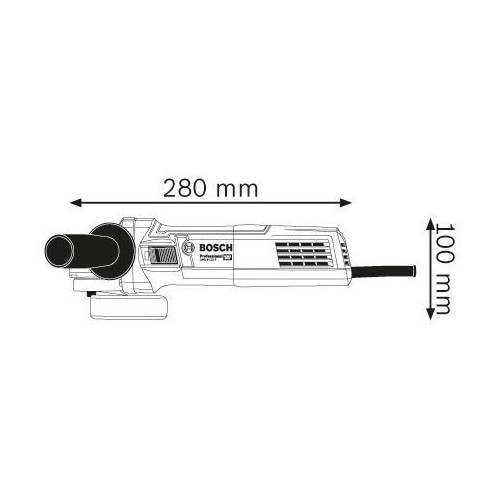 AMOLADORA ANGULAR GWS 9-115 S PROFESSIONAL DE 900 W Y 115 MM CON VELOCIDAD VARIABLE Dinamitek 3