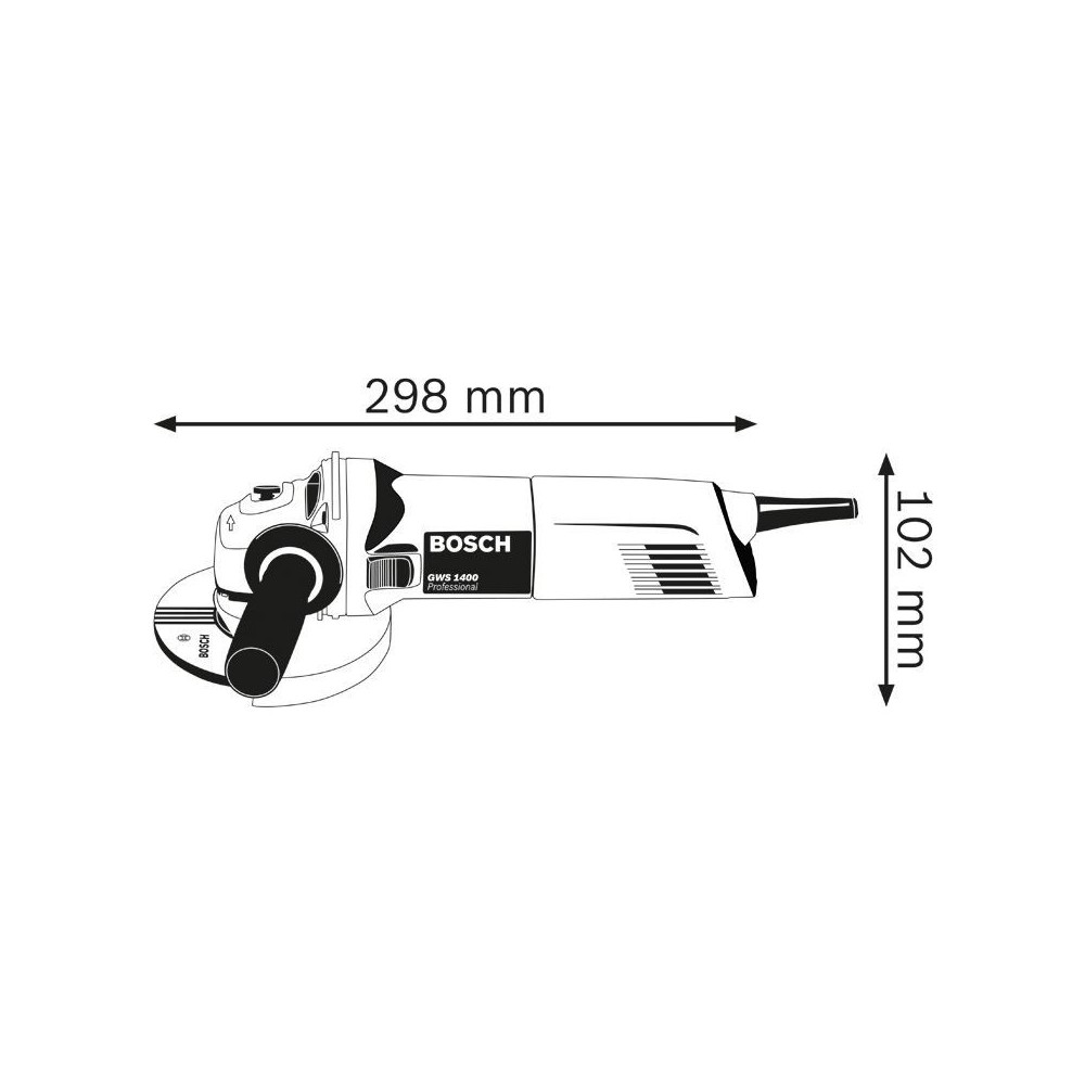0.601.824.800 GWS 1400 S MINISMERIGLIATRICE diam 125 BOSCH Dinamitek 3