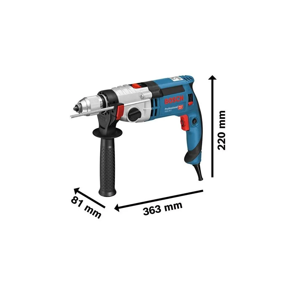 TALADRO PROFESIONAL GSB 24-2 | 1100 W, 2 VELOCIDADES | CONTROL DE RETROCESO Dinamitek 3