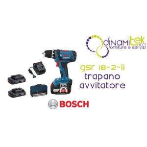 0.615.990.G6U GSR 18-2-LI TRAPANO AVVITATORE BOSCH Dinamitek 1