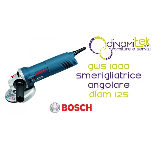 AMOLADORA ANGULAR BOSCH GWS 1000 0.601.828.800, DIáMETRO 125