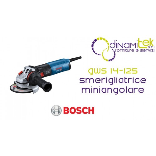 0.601.7D0.000 GWS 14-125 SMERIGLIATRICE MINIANGOLARE BOSCH Dinamitek 1