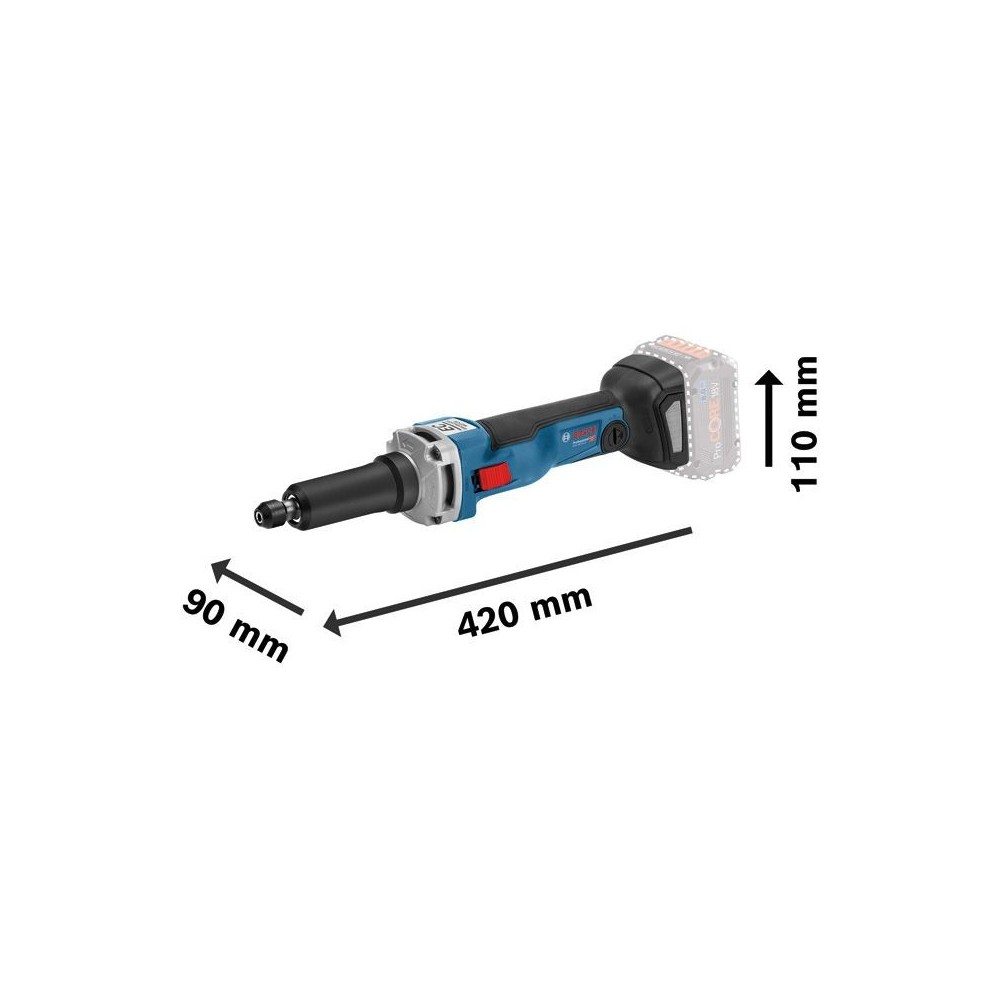 MEULEUSE AXIALE GGS 18V-23 LC BATTERIE 1000W éQUIVALENT (0.601.229.100) Dinamitek 3